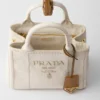 Bolso mini de mezcla de lino Prada Jardiniare Bolso mini de mezcla de lino Prada Jardiniare