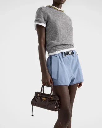 Bolso mini de piel Bonnie de Prada