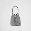 Bolso mini de satén con cristales Bolso mini de satén con cristales