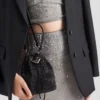 Bolso mini de satén con cristales Bolso mini de satén con cristales