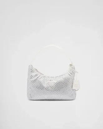 Bolso mini de satén con cristales de Prada (Re-Edition) Bolso mini de satén con cristales de Prada (Re-Edition)