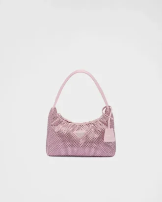 Bolso mini de satén con cristales de Prada (Re-Edition) Bolso mini de satén con cristales de Prada (Re-Edition)