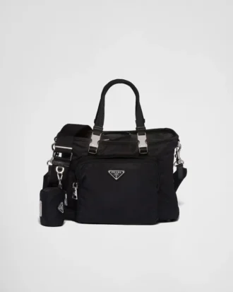 Bolso para mascotas de Re-Nylon y piel Saffiano Bolso para mascotas de Re-Nylon y piel Saffiano
