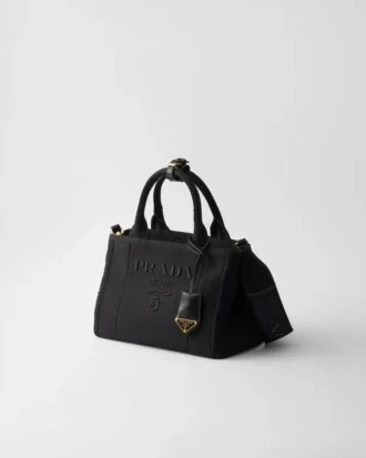 Bolso pequeño de lona de algodón Prada Jardiniare