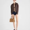 Bolso pequeño de lona de algodón Prada Jardiniare