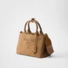 Bolso pequeño de lona de algodón Prada Jardiniare