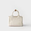 Bolso pequeño de mezcla de lino Prada Jardiniare Bolso pequeño de mezcla de lino Prada Jardiniare