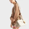 Bolso pequeño de mezcla de lino Prada Jardiniare Bolso pequeño de mezcla de lino Prada Jardiniare