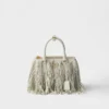 Bolso pequeño de piel con flecos Prada Galleria Bolso pequeño de piel con flecos Prada Galleria
