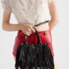 Bolso pequeño de piel con flecos Prada Galleria Bolso pequeño de piel con flecos Prada Galleria