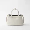 Bolso pequeño de piel con hebilla y doble correa de Prada Bolso pequeño de piel con hebilla y doble correa de Prada