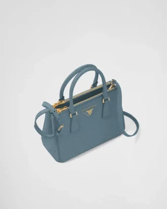 Bolso pequeño de piel de avestruz Prada Galleria