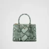 Bolso pequeño de piel de pitón Prada Galleria Bolso pequeño de piel de pitón Prada Galleria