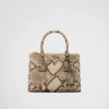 Bolso pequeño de piel de pitón Prada Galleria Bolso pequeño de piel de pitón Prada Galleria