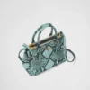 Bolso pequeño de piel de pitón Prada Galleria Bolso pequeño de piel de pitón Prada Galleria