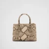 Bolso pequeño de piel de pitón Prada Galleria Bolso pequeño de piel de pitón Prada Galleria