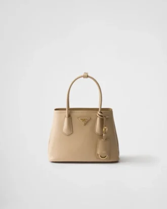 Bolso pequeño doble de piel Saffiano de Prada Double