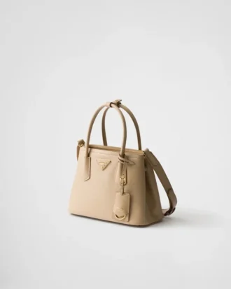 Bolso pequeño doble de piel Saffiano de Prada Double