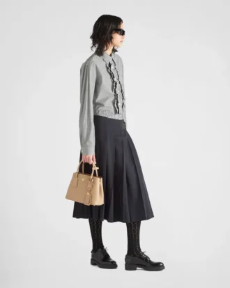 Bolso pequeño doble de piel Saffiano de Prada Double