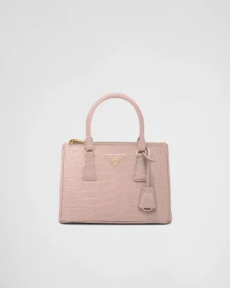 Bolso pequeño Prada Galleria de piel de cocodrilo Bolso pequeño Prada Galleria de piel de cocodrilo