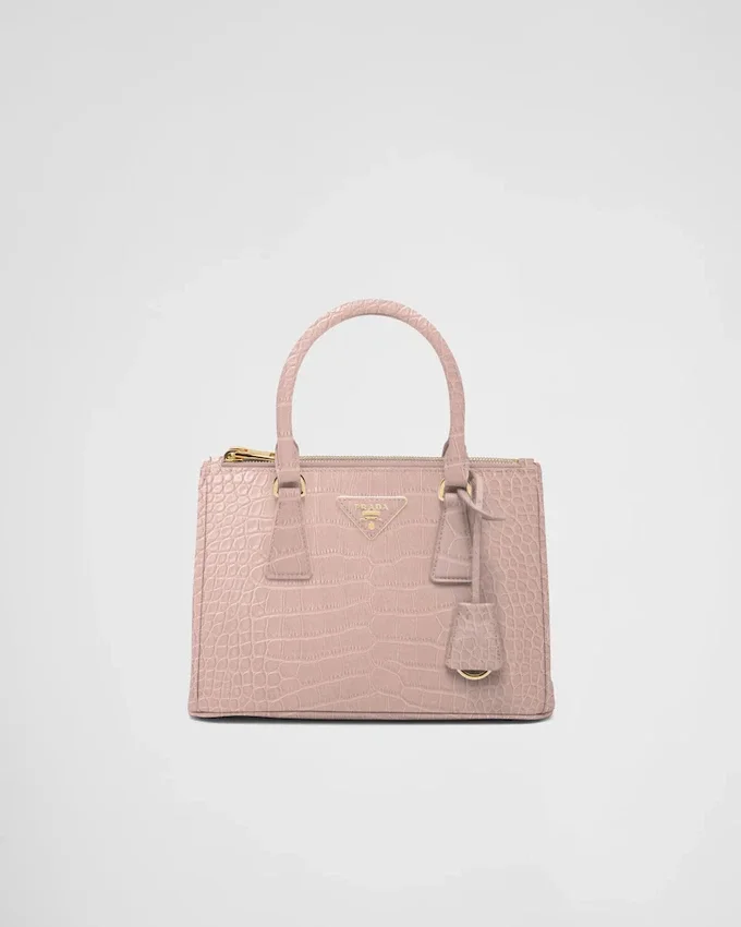 Bolso pequeño Prada Galleria de piel de cocodrilo Bolso pequeño Prada Galleria de piel de cocodrilo