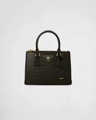 Bolso pequeño Prada Galleria de piel de cocodrilo Bolso pequeño Prada Galleria de piel de cocodrilo