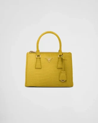 Bolso pequeño Prada Galleria de piel de cocodrilo Bolso pequeño Prada Galleria de piel de cocodrilo