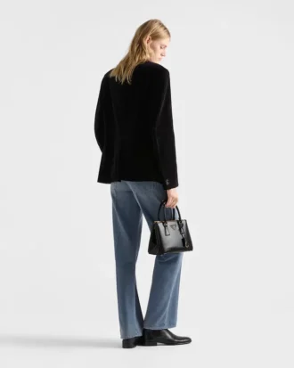 Bolso pequeño Prada Galleria de piel Saffiano charolada