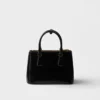 Bolso pequeño Prada Galleria de piel Saffiano charolada Bolso pequeño Prada Galleria de piel Saffiano charolada