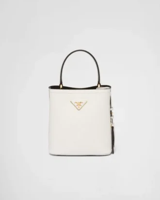 Bolso pequeño Prada Panier de piel Saffiano