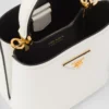 Bolso pequeño Prada Panier de piel Saffiano Bolso pequeño Prada Panier de piel Saffiano