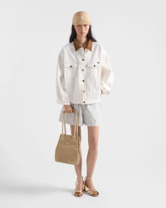 Bolso pequeño tipo cubo Prada Mariner Re-Nylon