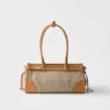 Bolso Prada Bonnie mediano de lino y piel Bolso Prada Bonnie mediano de lino y piel