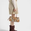 Bolso Prada Bonnie mediano de lino y piel Bolso Prada Bonnie mediano de lino y piel