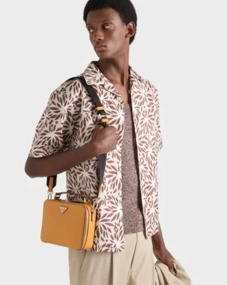 Bolso Prada Brique mediano de piel Saffiano