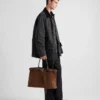 Bolso Prada Buckle de ante con cinturón