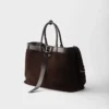 Bolso Prada Buckle de ante con cinturón Bolso Prada Buckle de ante con cinturón