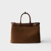 Bolso Prada Buckle de ante con cinturón