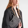Bolso Prada Cleo de satén con cristales