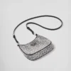 Bolso Prada Cleo de satén con cristales