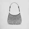 Bolso Prada Cleo de satén con cristales