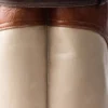 Bolso Prada de cuero envejecido con hebilla y cinturón