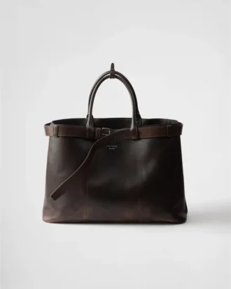 Bolso Prada de napa con hebilla y cinturón