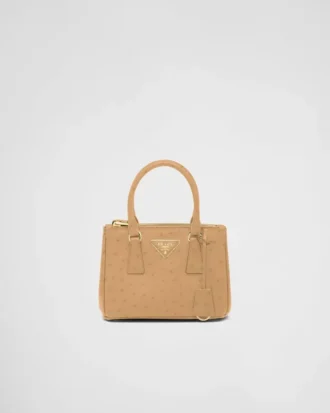 Bolso Prada Galleria Mini de piel de avestruz