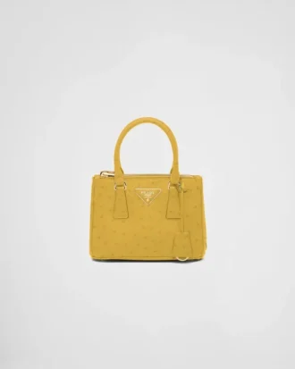 Bolso Prada Galleria Mini de piel de avestruz