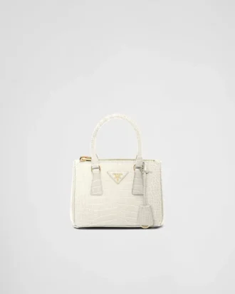 Bolso Prada Galleria Mini de piel de cocodrilo