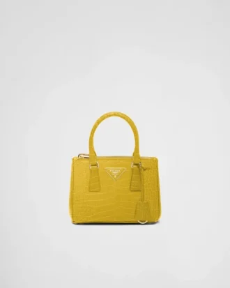 Bolso Prada Galleria Mini de piel de cocodrilo
