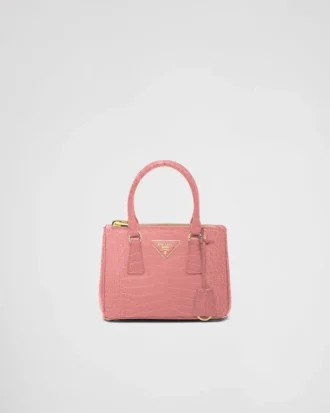 Bolso Prada Galleria Mini de piel de cocodrilo