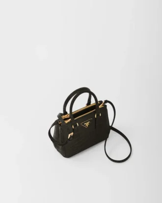 Bolso Prada Galleria Mini de piel de cocodrilo