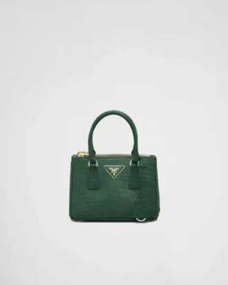 Bolso Prada Galleria Mini de piel de lagarto